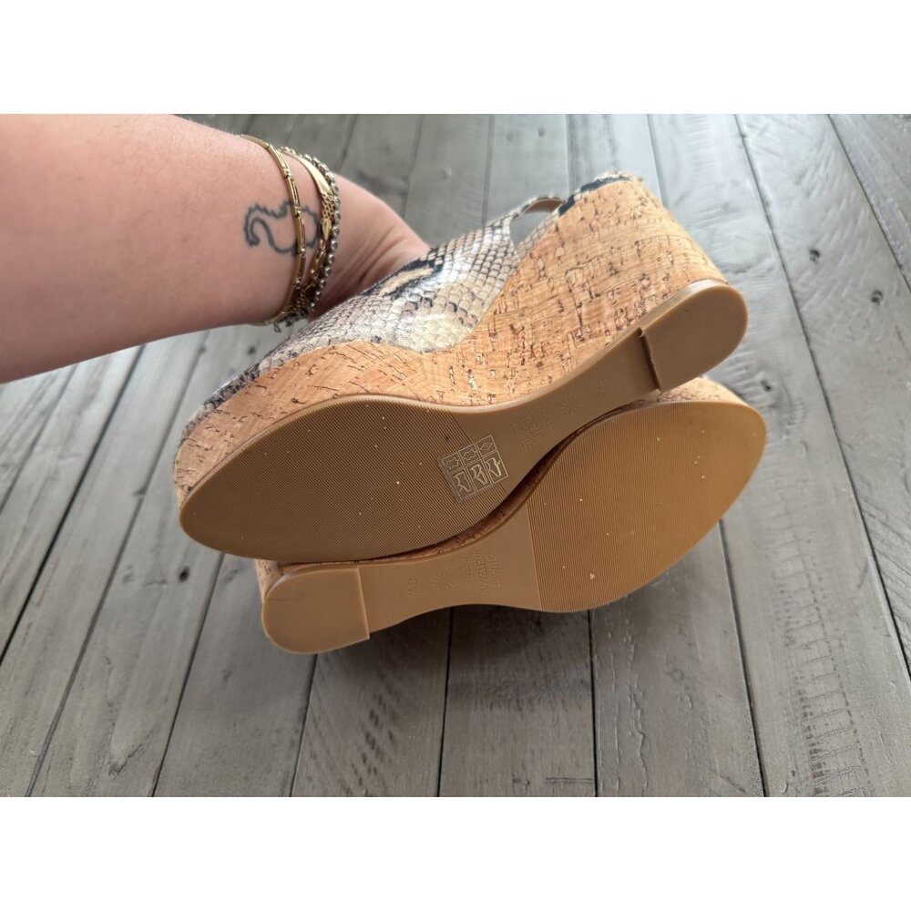 Stuart Weitzman Jean Snake Python Leather Slingba… - image 8